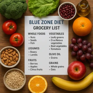 Featured image for 15 Essential Items for Your Blue Zone Diet Grocery List 2026